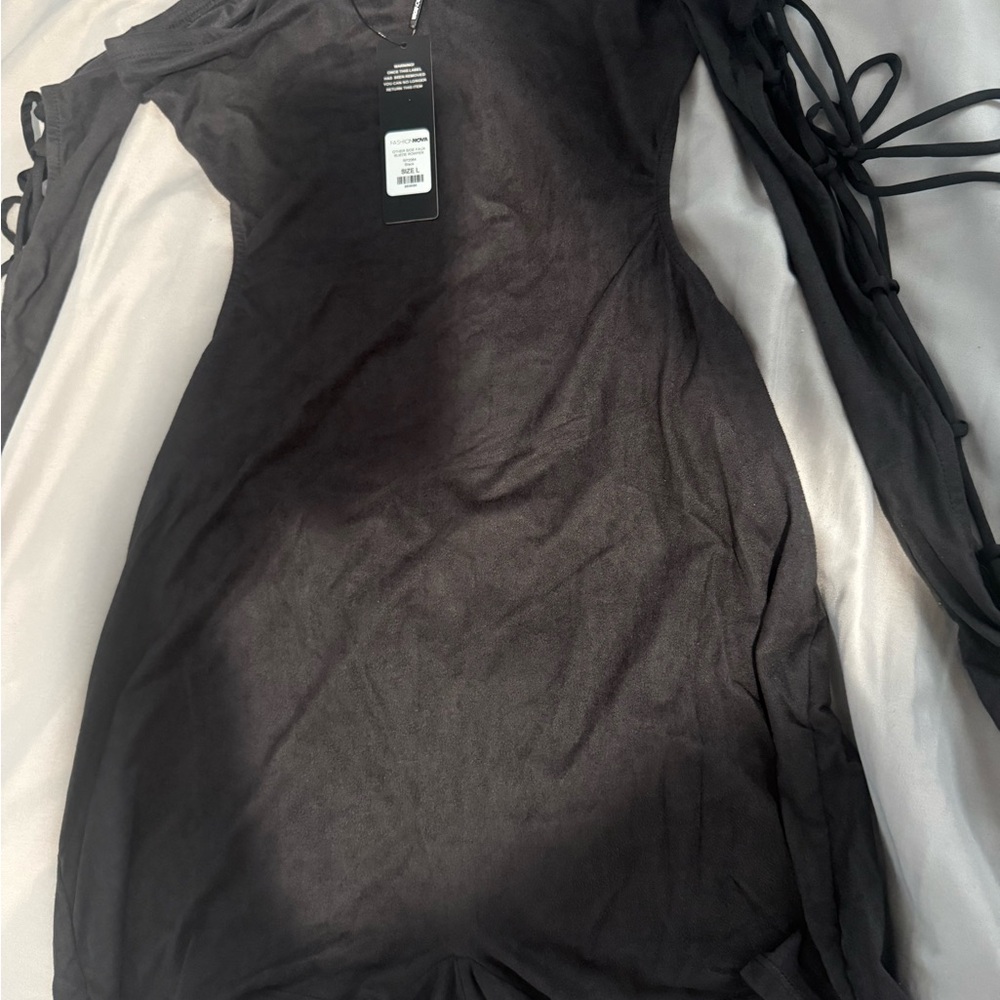 Fashion Nova Faux Romper Sz L In Black